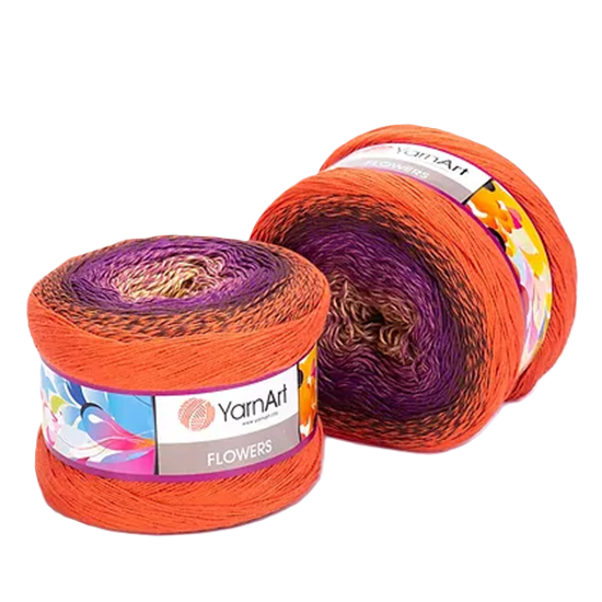 Cake Yarnart Flowers Algodon 55% 250 Grs