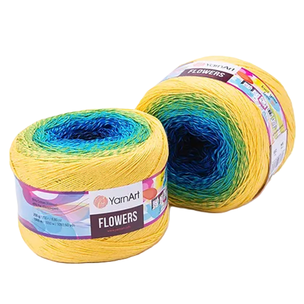 Cake Yarnart Flowers Algodon 55% 250 Grs