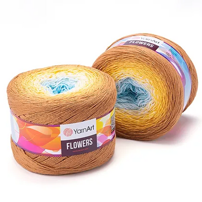 Cake Yarnart Flowers Algodon 55% 250 Grs