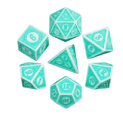 Pack 7 Dados de Rol RPG Colección Calabozos Y Dragones