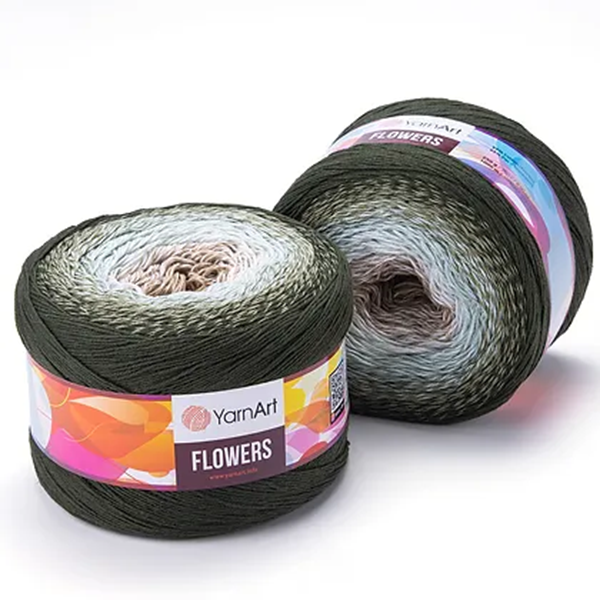 Cake Yarnart Flowers Algodon 55% 250 Grs