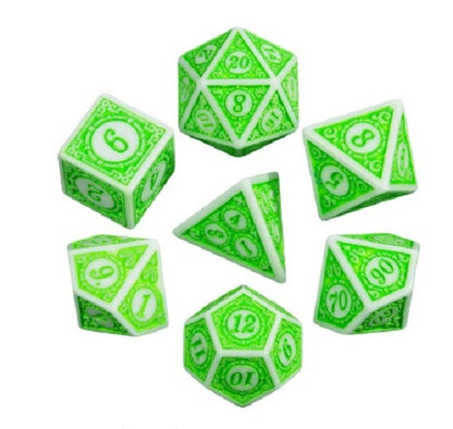 Pack 7 Dados de Rol RPG Colección Calabozos Y Dragones