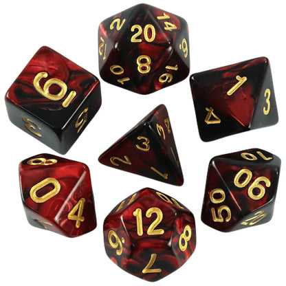 Pack 7 Dados de Rol RPG Colección Calabozos Y Dragones