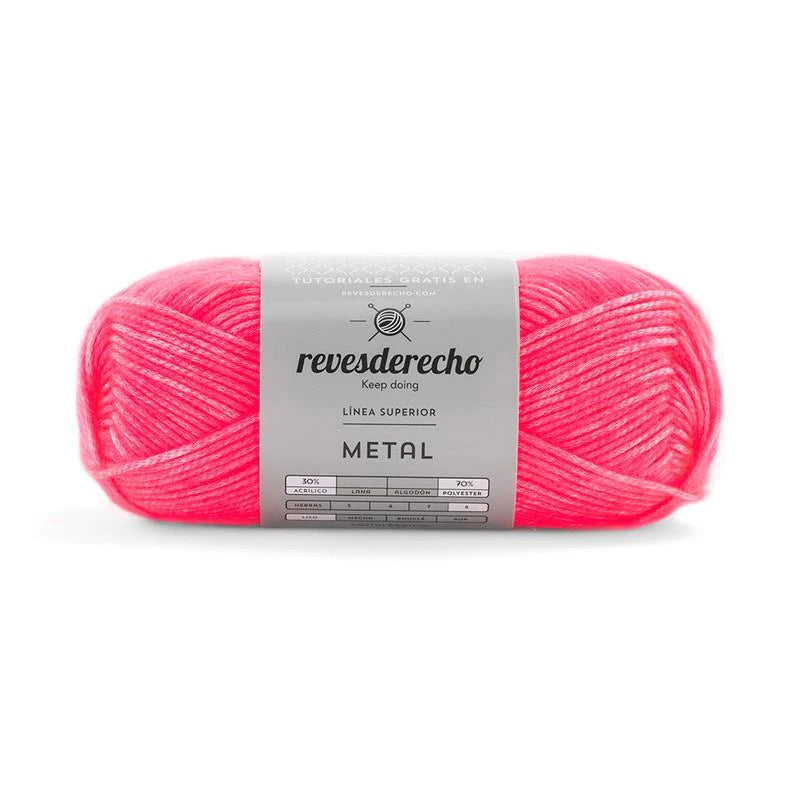 Lana Metalizada Metal Revesderecho 100 Grs