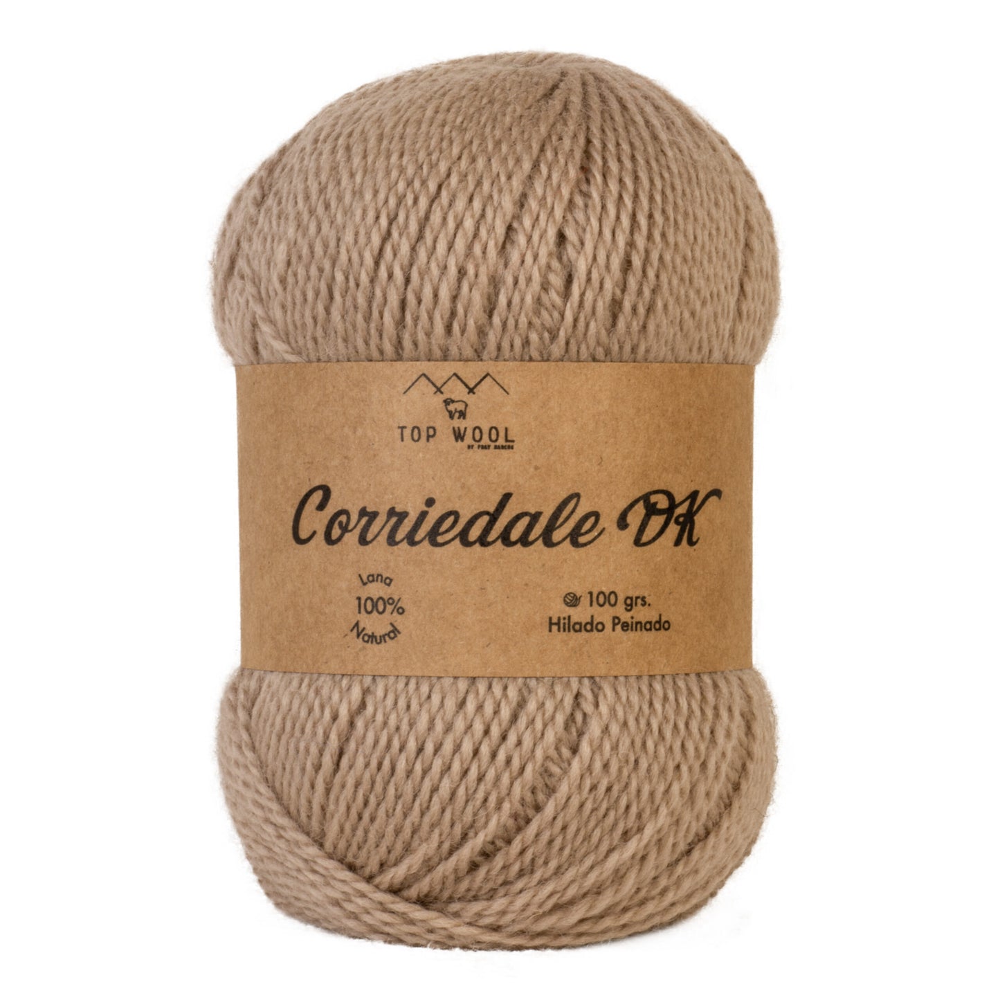 Lana Corriedale Dk Teñida 100% Oveja TopWool 100 Grs.