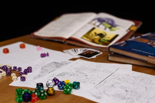 Set Pack 7 Dados De Rpg En Tubo, Varios Diseños Mitológicos
