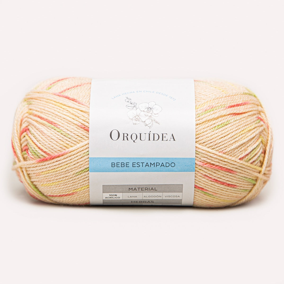 Bebe Estampado Orquídea Ovillo 100 Grs