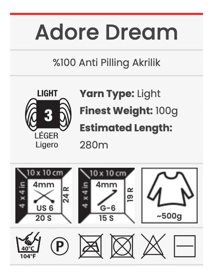 Lana Yarnart Adore Dream 100grs