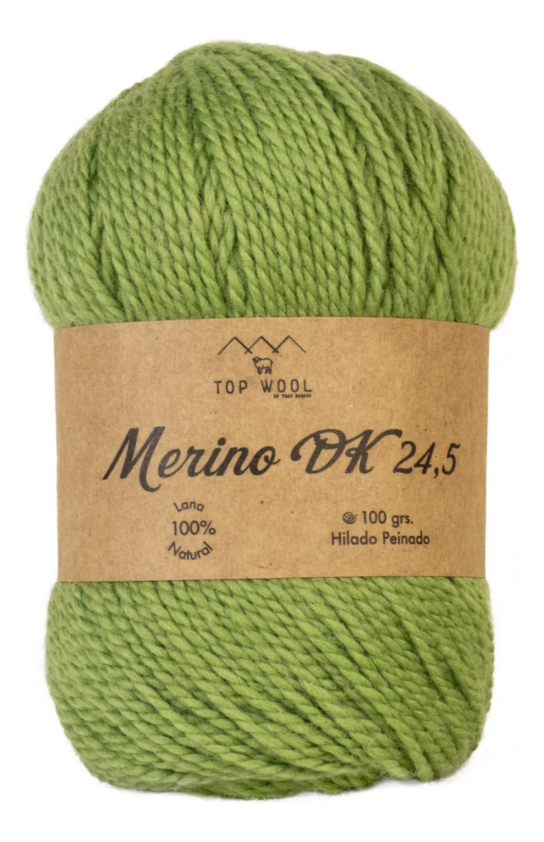 Lana Merino Dk 24.5 Teñida 100% Oveja Topwool 100 Grs.