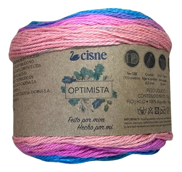 Algodon Matizado Optimista Cisne 100 Grs.