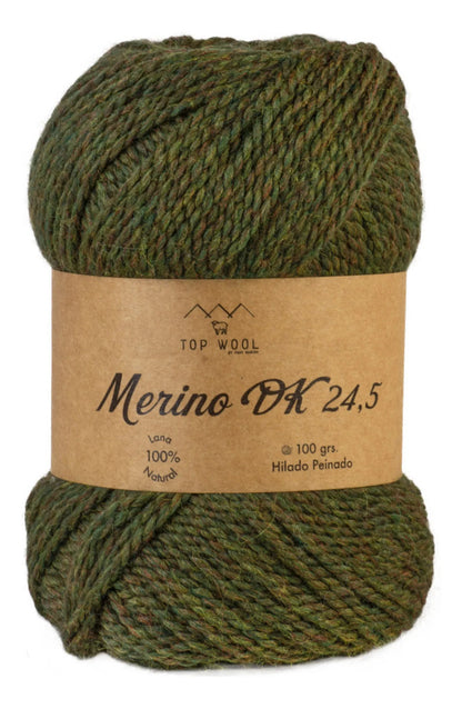 Lana Merino Dk 24.5 Teñida 100% Oveja Topwool 100 Grs.