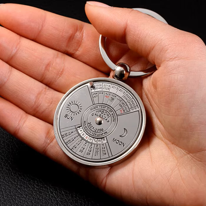 Llavero Metal Calendario Perpetuo 50 Años