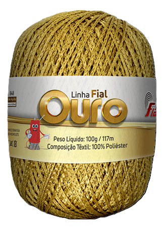 Fial Ouro 100 Grs. (hilo Poliester Brillo)