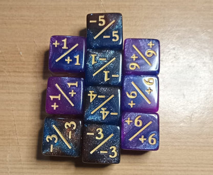 Set Pack 10 Dados D6 Contadores Magic Mtg Matematicas 16mm