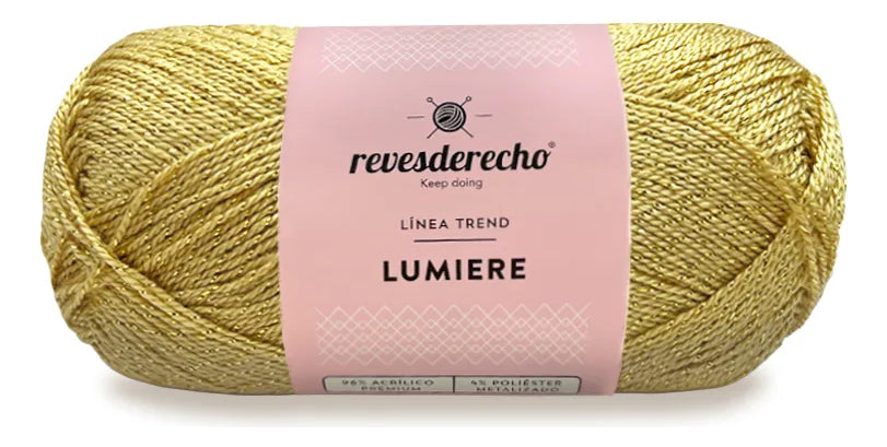 Hilo De Tejer Lumiere Lurex 100grs Revesderecho
