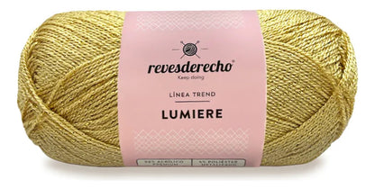Hilo De Tejer Lumiere Lurex 100grs Revesderecho