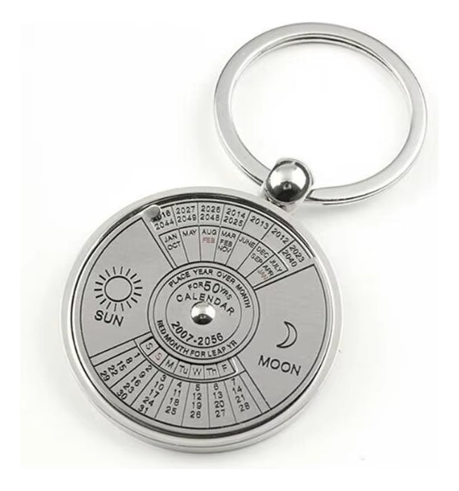 Llavero Metal Calendario Perpetuo 50 Años