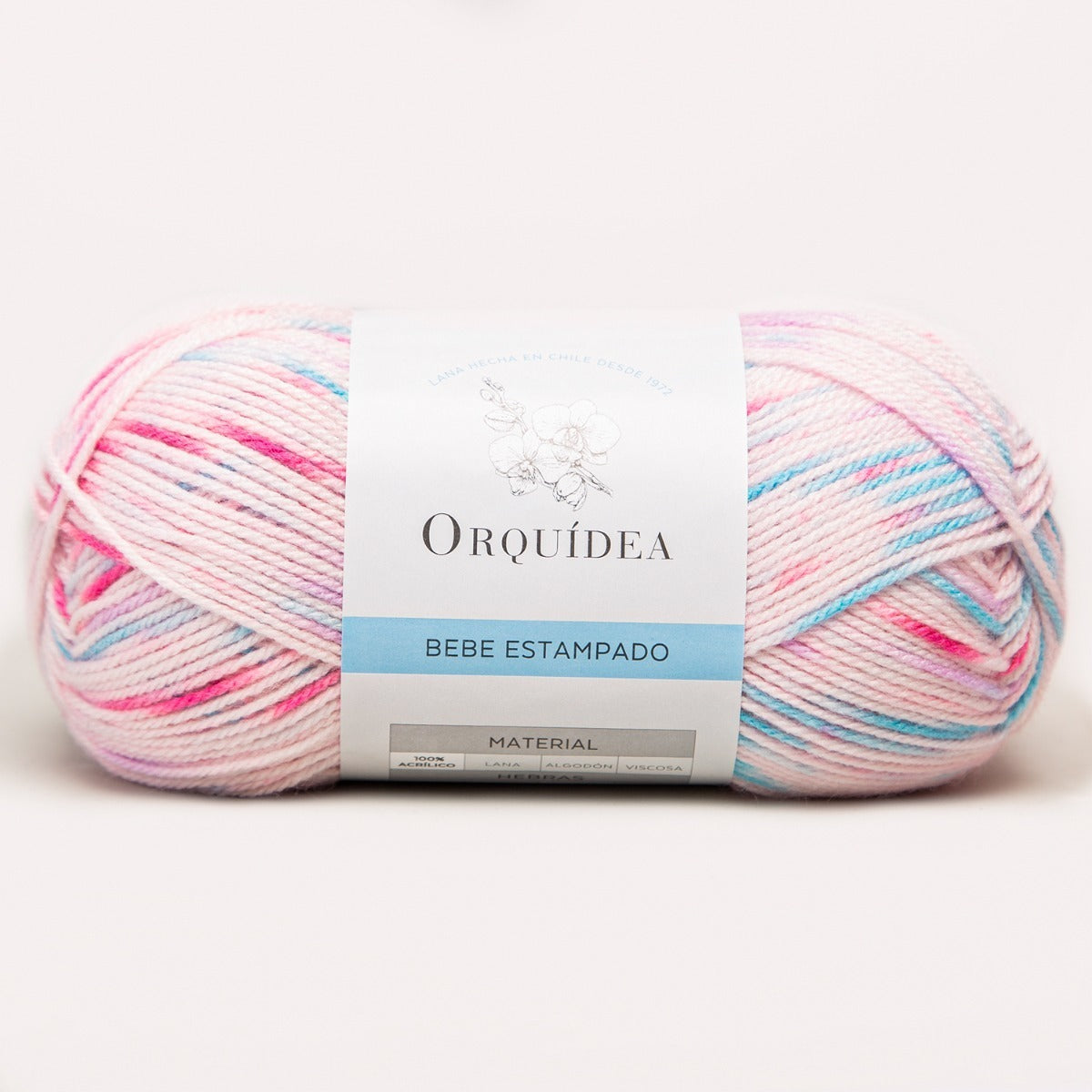 Bebe Estampado Orquídea Ovillo 100 Grs