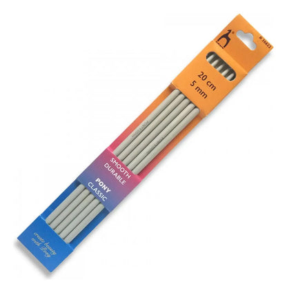 Palillos Rectos Pony 20 Cms 5x Doble Punta