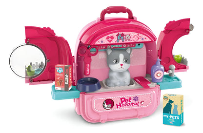 Maleta 3 En 1 Cuidados Mascota Gato Pets Hospital