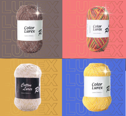 Cotton Color Lurex Algodon Reginella 100 Grs