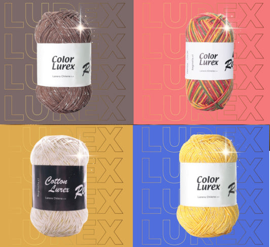 Cotton Color Lurex Algodon Reginella 100 Grs
