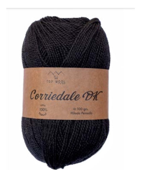 Lana Corriedale Dk Teñida 100% Oveja TopWool 100 Grs.