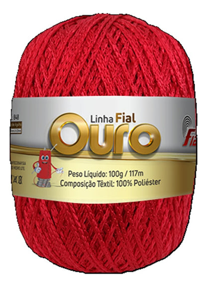 Fial Ouro 100 Grs. (hilo Poliester Brillo)
