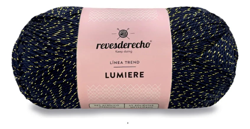 Hilo De Tejer Lumiere Lurex 100grs Revesderecho