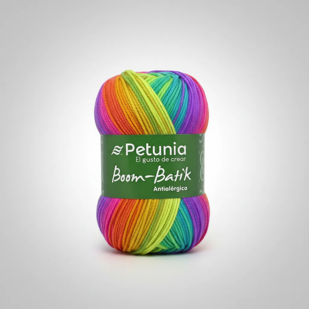 Lana Matizada Boom Batik Petunia - 100grs Antialérgica