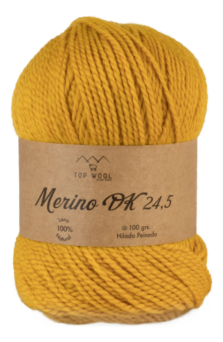 Lana Merino Dk 24.5 Teñida 100% Oveja Topwool 100 Grs.