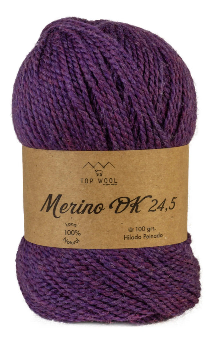 Lana Merino Dk 24.5 Teñida 100% Oveja Topwool 100 Grs.
