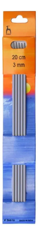 Palillos Rectos Pony 20 Cms 5x Doble Punta