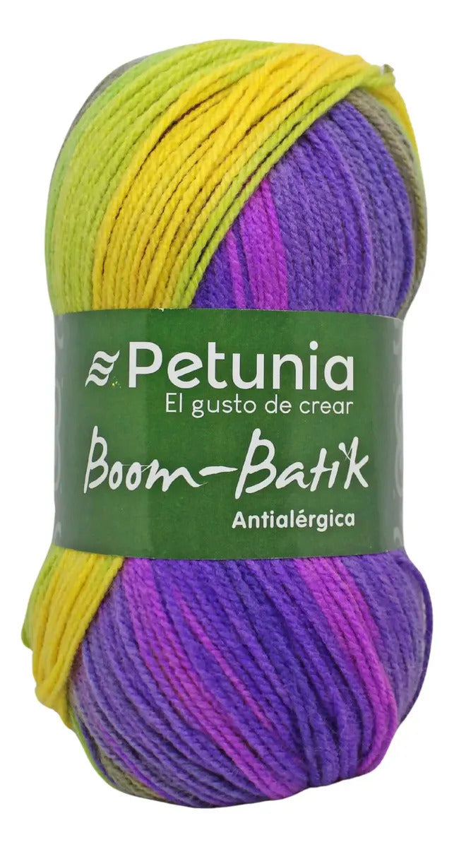 Lana Matizada Boom Batik Petunia - 100grs Antialérgica