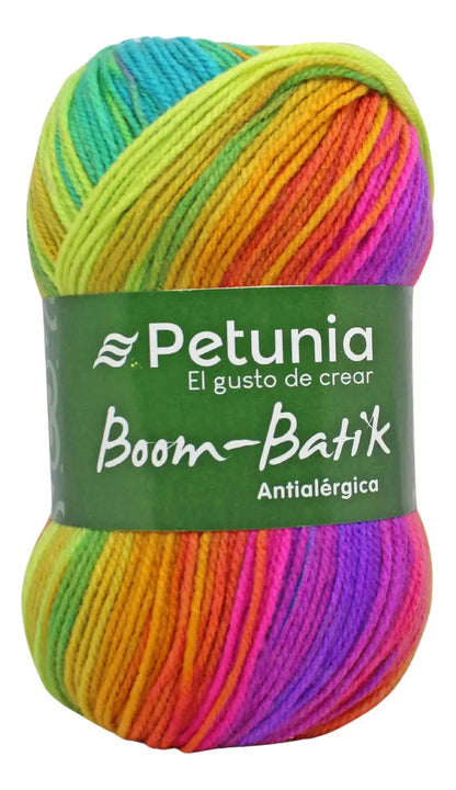 Lana Matizada Boom Batik Petunia - 100grs Antialérgica