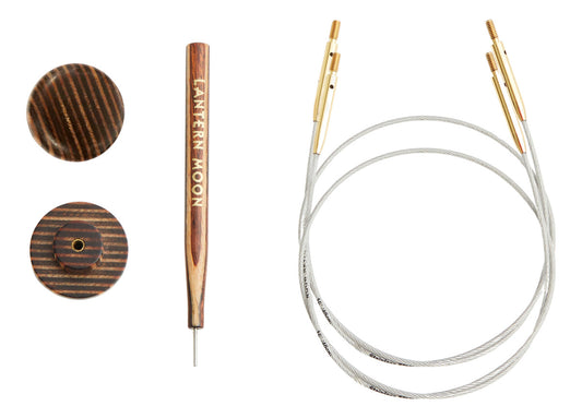 2 Cables Giratorios Knitpro Lantern Moon 360 Intercambiables