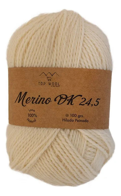 Lana Merino Dk 24.5 Teñida 100% Oveja Topwool 100 Grs.