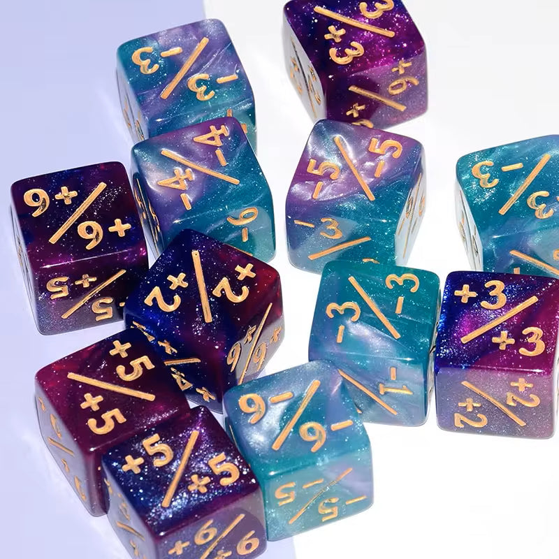 Set Pack 10 Dados D6 Contadores Magic Mtg Matematicas 16mm
