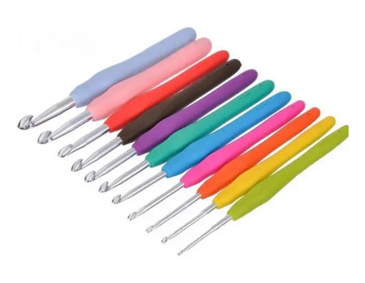 Set Crochet Mango Silicona 11 Pcs