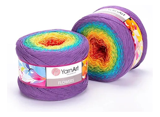Cake Yarnart Flowers Algodon 55% 250 Grs