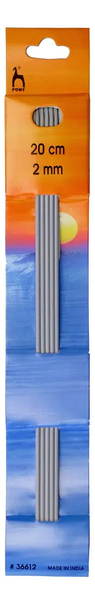 Palillos Rectos Pony 20 Cms 5x Doble Punta