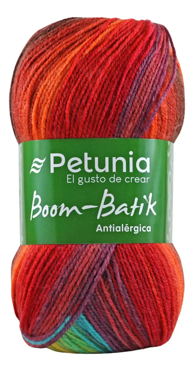 Lana Matizada Boom Batik Petunia - 100grs Antialérgica