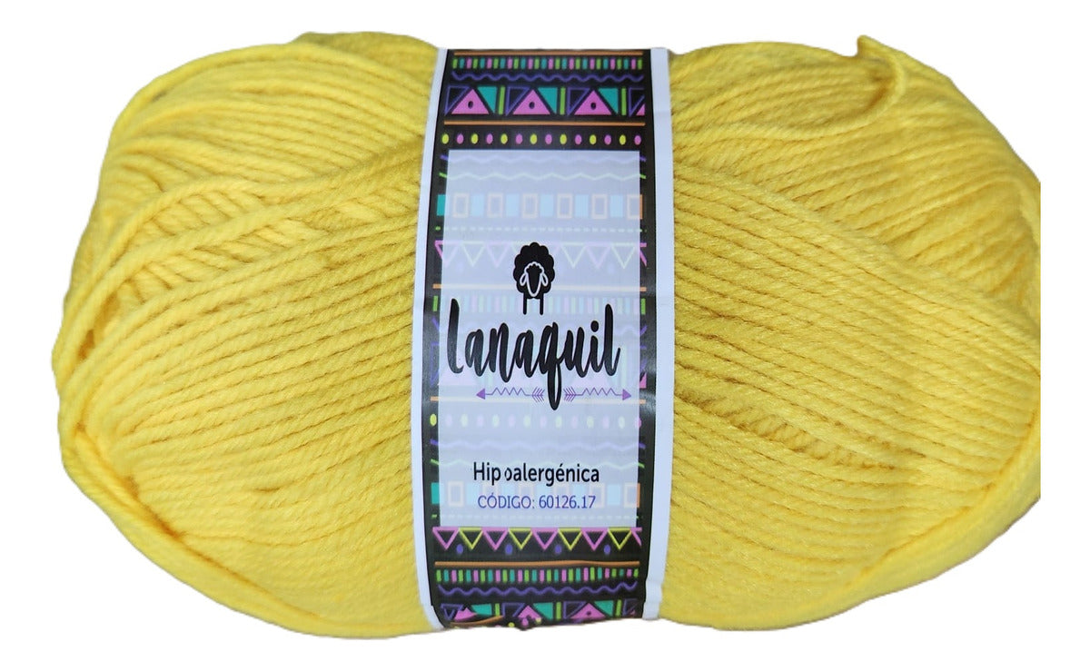 Lana Para Tejer Clasica Ovillo 100gr Hipoalergénica Lanaquil
