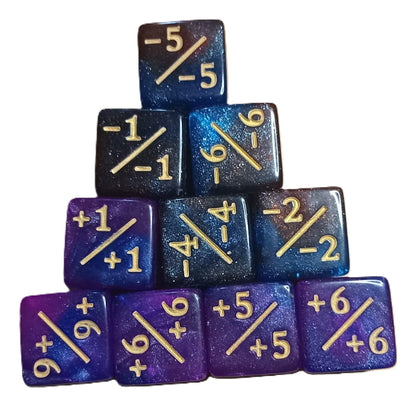 Set Pack 10 Dados D6 Contadores Magic Mtg Matematicas 16mm