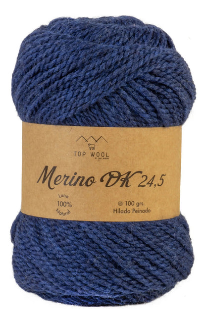 Lana Merino Dk 24.5 Teñida 100% Oveja Topwool 100 Grs.
