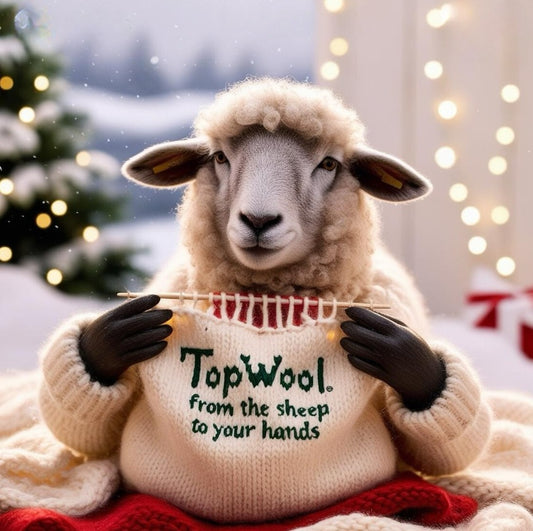 Lana Cordón 100% Oveja TopWool 100 Grs.  Muy Gruesa