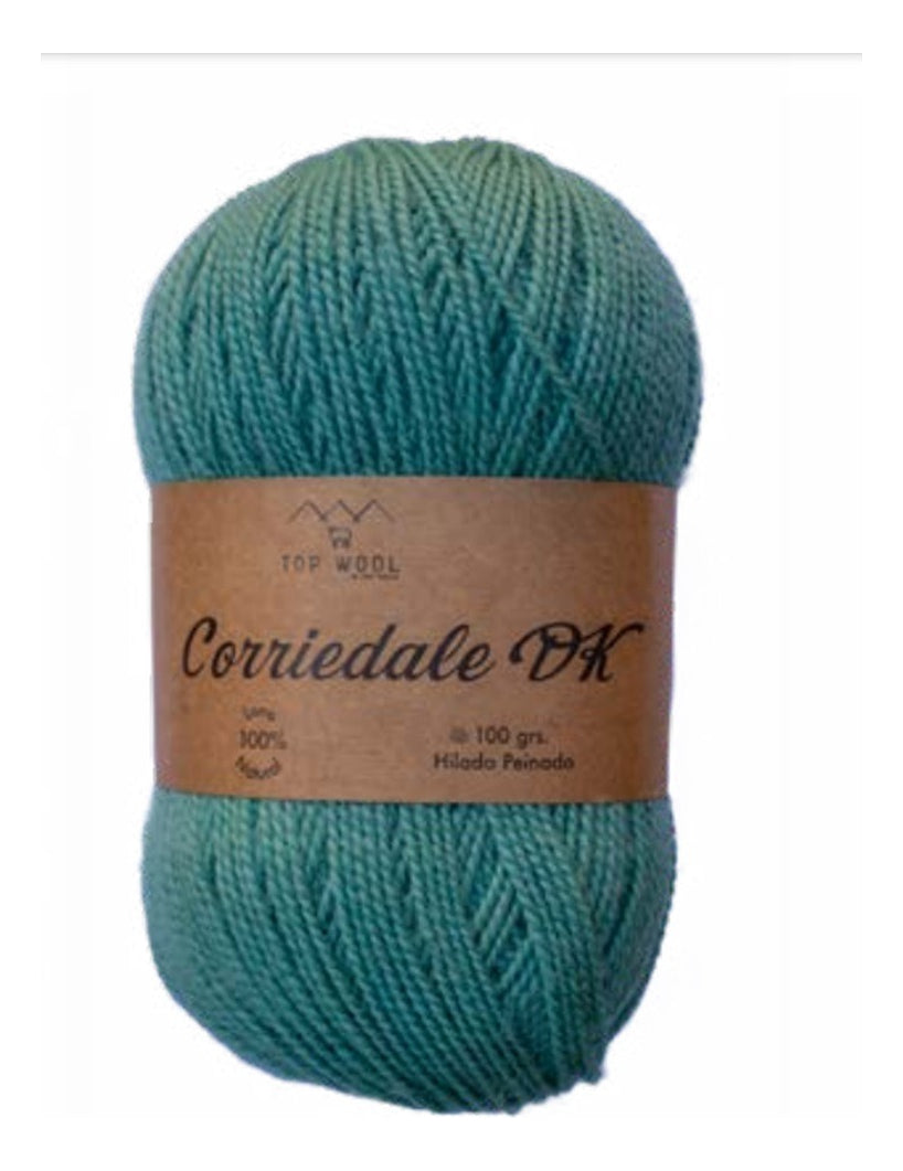 Lana Corriedale Dk Teñida 100% Oveja TopWool 100 Grs.