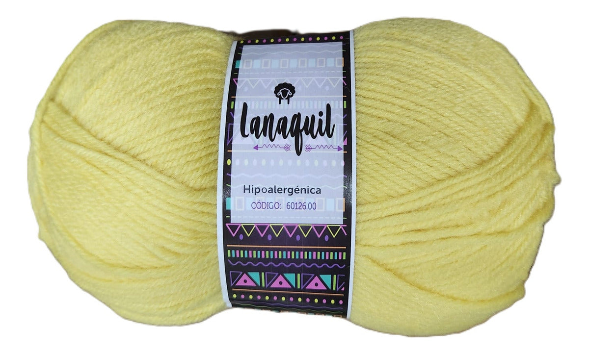 Lana Para Tejer Clasica Ovillo 100gr Hipoalergénica Lanaquil