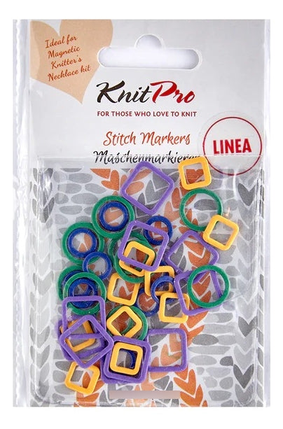 Set 40 Marcadores De Punto Metálicos Imantados KnitPro Diseños