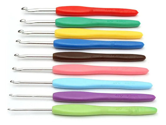 Set Crochet Mango Silicona 11 Pcs